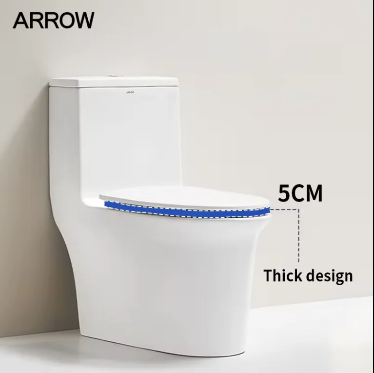 ARROW Brand Toilet bowl Factory sanitary ware toilets set bathroom water closet siphonic One piece ceramic wc toilet