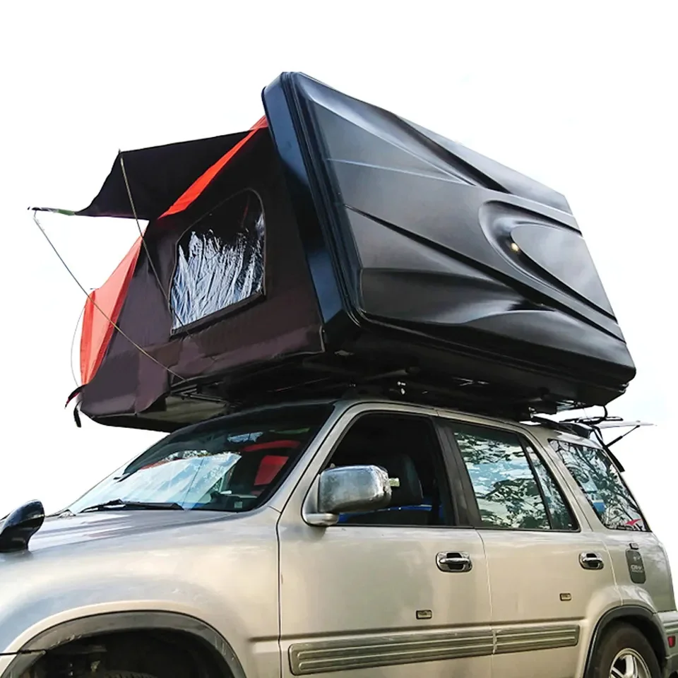 Глампинг твердая оболочка боковая открытая палатка на крыше автомобиля 4x4 для