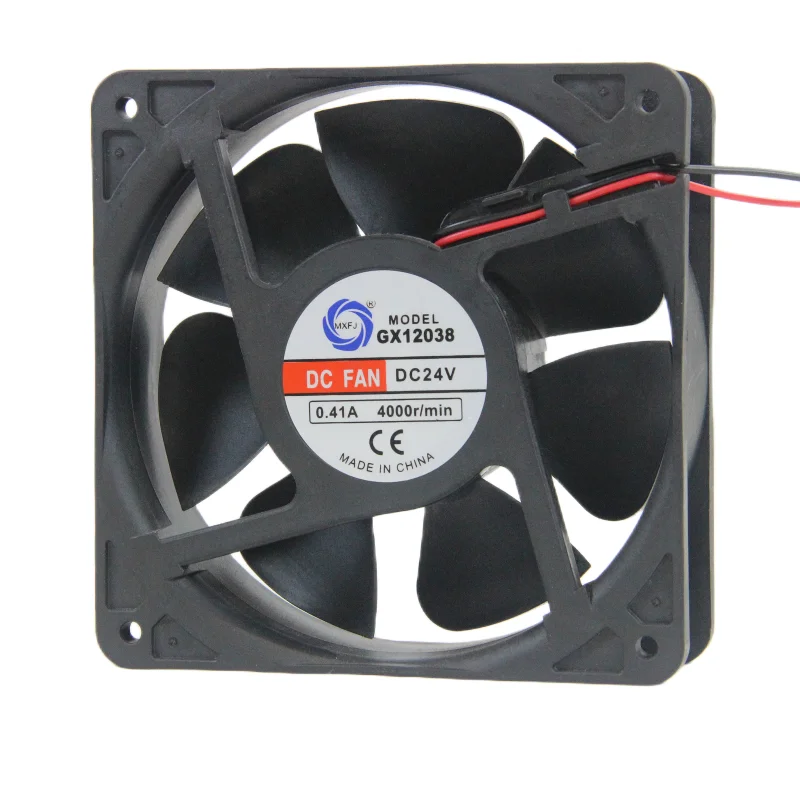 MEIXING GX12038 0.41A DC 24V BALL bearing 9.8W 3800RPM 127CFM 38dBA Axial Flow Radiator Fans Ventilation Exhaust Fan