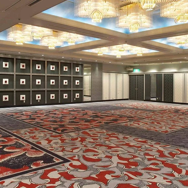 Five Star Hotel Customized 100% Wool Wilton Carpet for Banquet Hall Wall to Wall Carpets