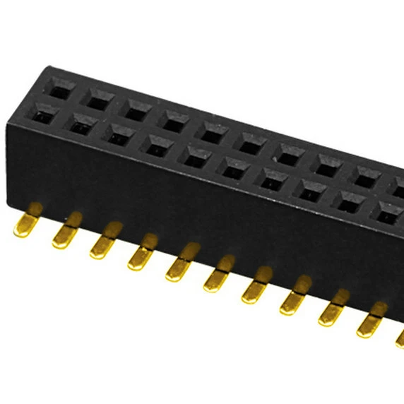 
1.27mm Female Header H=3.4mm ,2X10 pin ,Dual Row U-type SMT Type Board to Board Connector 