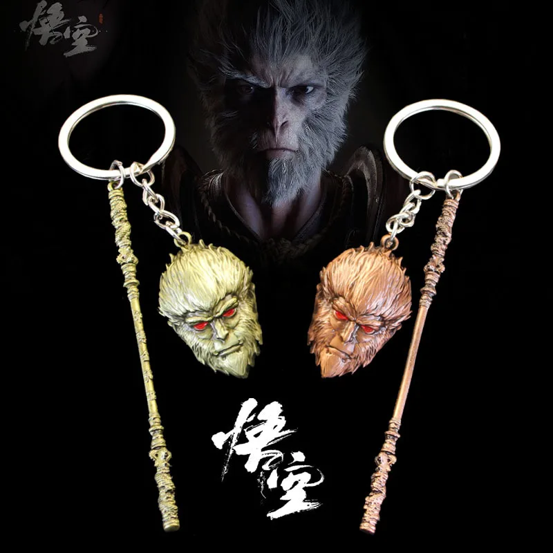 New Hot Selling Black Myth Wukong Golden Hoop Stick Monkey King Pendant Keychain
