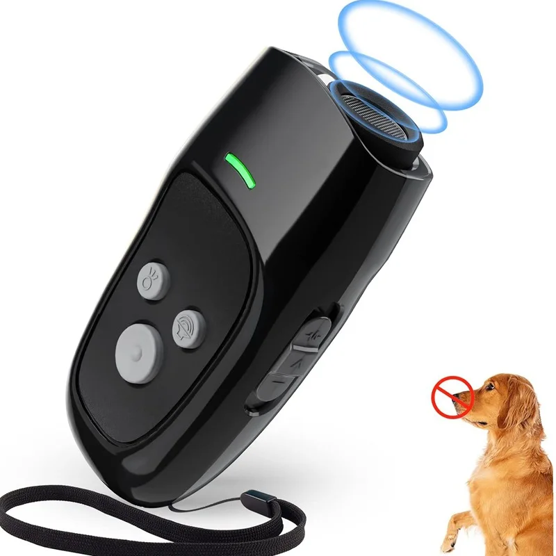 Anti-Barking Device, Ultrasonic 3-in-1 Dog Barking Deterrent Device, 3-Frequency Dog Training and Barking Control