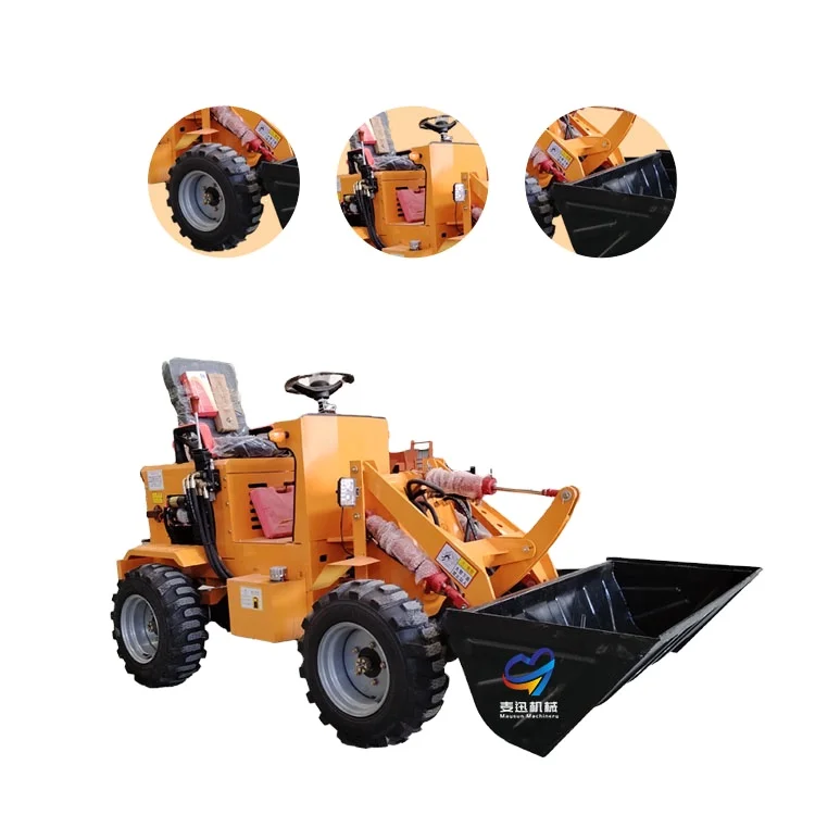 wheel loader cheap construction mini loader front garden shovel articulated battery farm  small wheel loaders