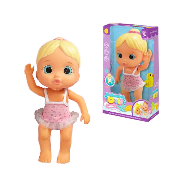 KSF Wholesale Electric Simulation Girl Swim  Floating Doll Toys Swimming Doll For Baby Bathing Play
