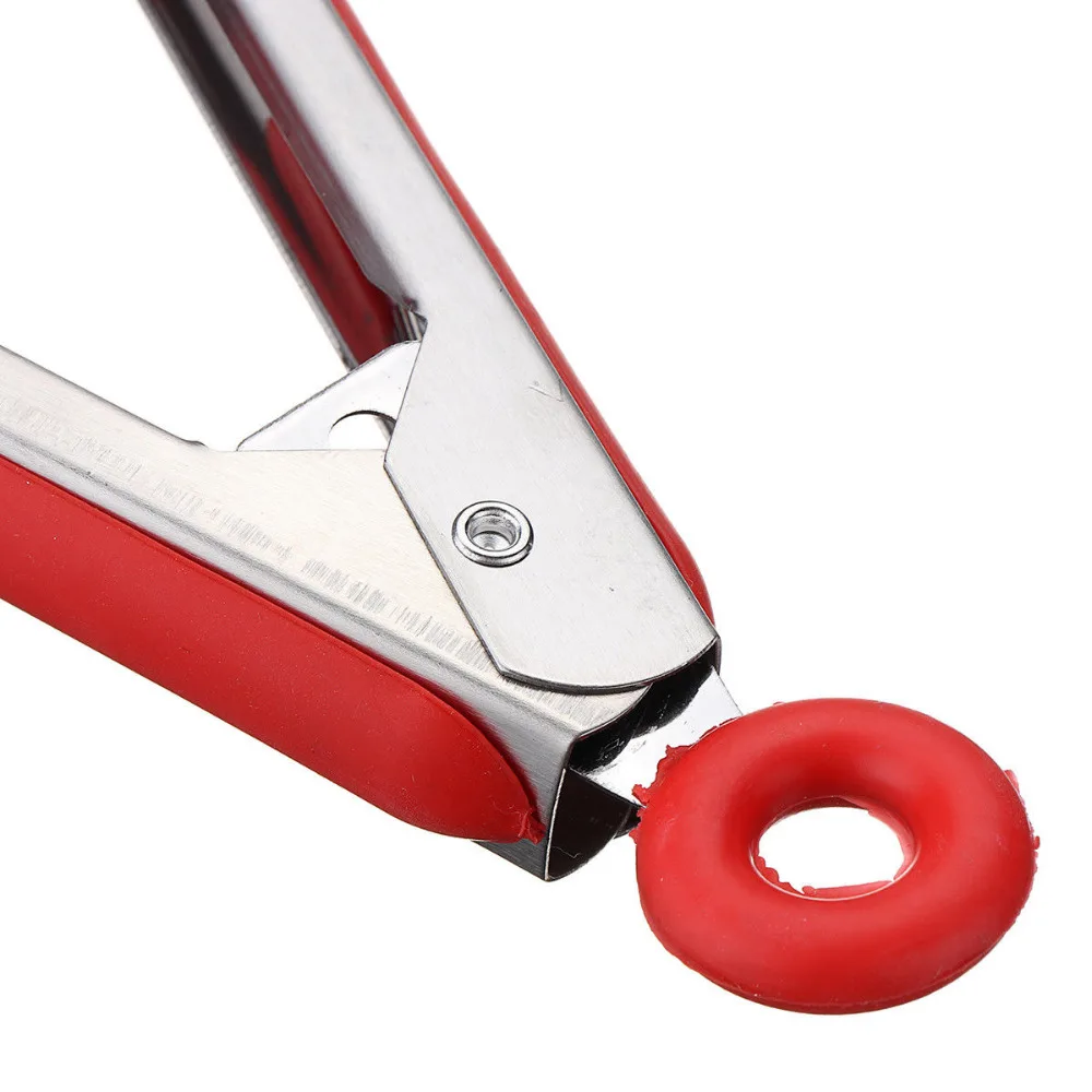 New 2 in 1 Smart Kitchen Spatula and Tongs Non-Stick Heat Resistant Stainless Steel Frame Silicone Tongs Kitchen Gadget