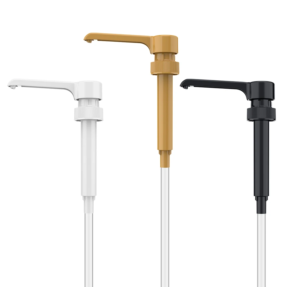 In black syrup dispenser pump with long nozzle China in Torani syrup dispenser pump with PP food grade