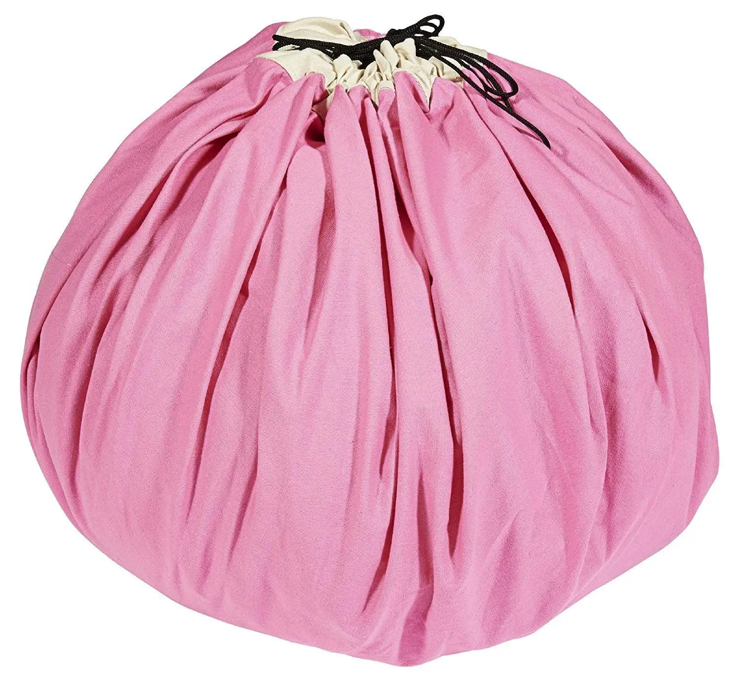 Cotton Canvas Drawstring Toy Play Mat & Toys Storage Bag