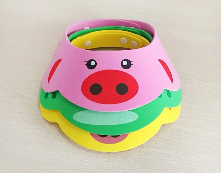 Toddler Kids Wash Hair Shield Direct Visor Caps Shampoo Bathing Shower Cap For Children Baby Care Sweet Lovely Baby Hats