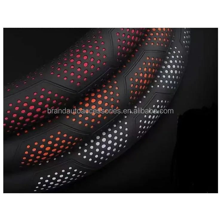 Factory Supply Directly PU PVC leather heated car steering wheel cover