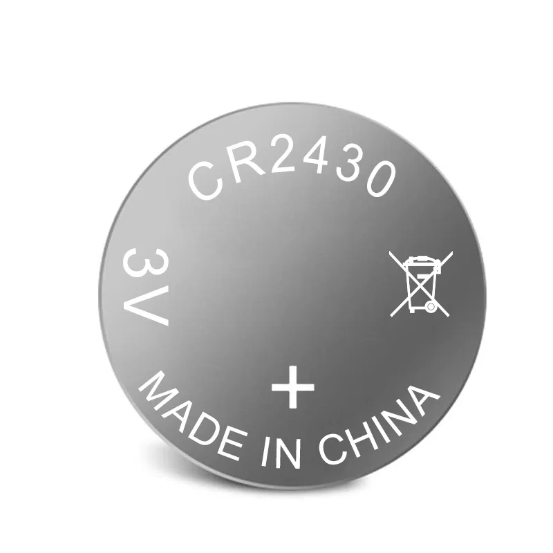Rechargeable Lithium li-ion 3V Button Coin Cell Batteries CR2430 290mAh for LED Flashlight/Smart Watch