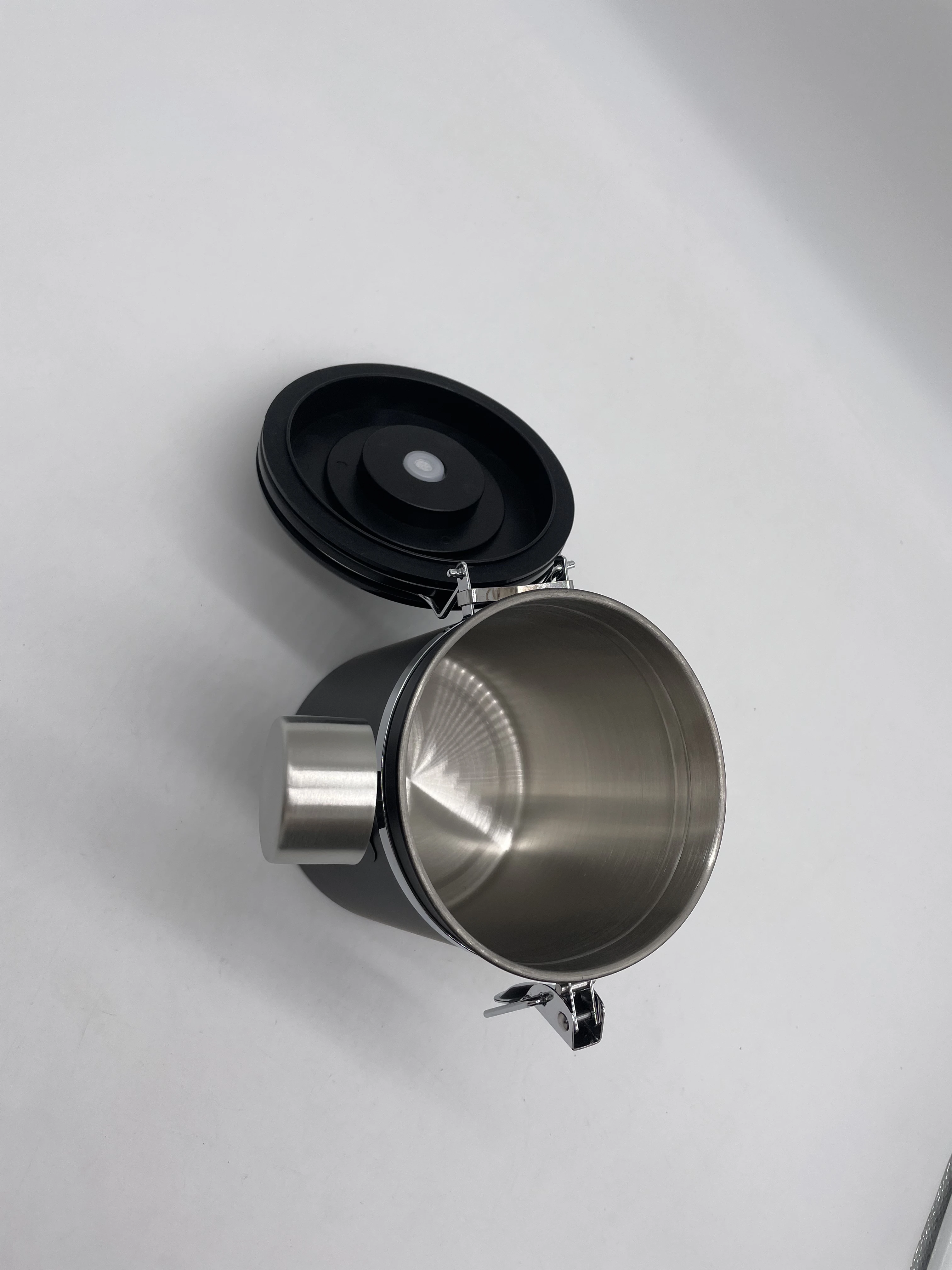 Stainless Steel Coffee Canister Food Canister With Timer Cover small food canning