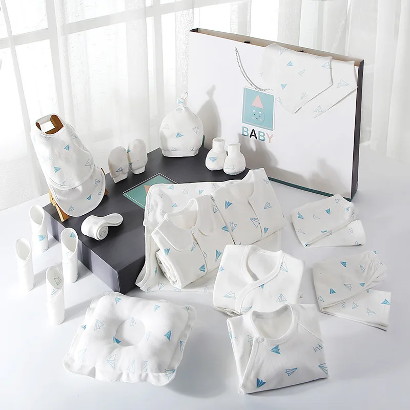 Newborn gift set box baby clothes 100% Cotton Full Moon new born baby girl boy clothes sets 0-6 months