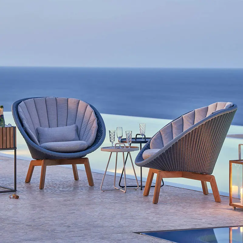  Luxury Patio Garden Table and Sofa Chairs Set Outdoor