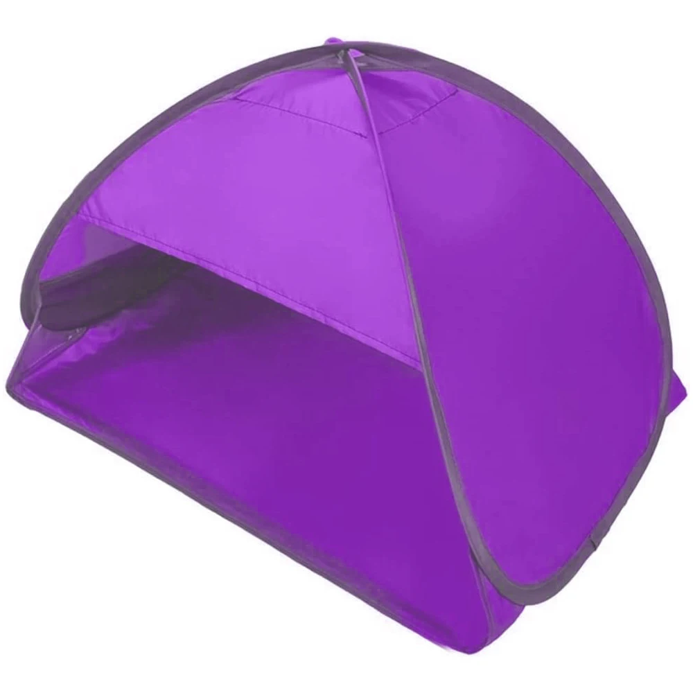 Portable Pop Up Beach Tent UPF 50+ Beach Face Sunshade Automatic Sun Shelter Windproof Tent for Beach, Small Animals Dog Shelter