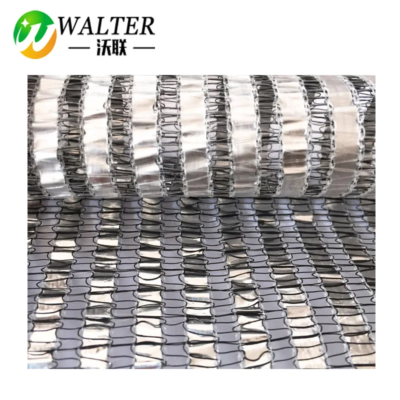Reflective Aluminum Foil Cooling Shade Network  Silver White UV Resistant Greenhouse Sunblock Shade Cloth for Plant Cover