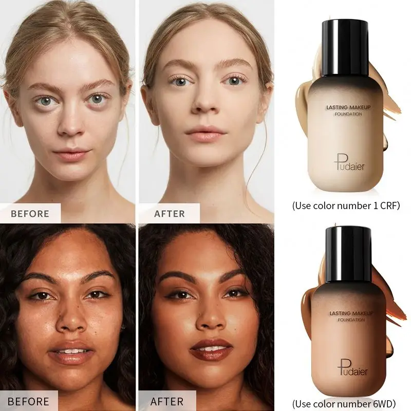 40ml professional concealing foundation makeup matte tonal base Liquid cosmetics foundation cream for face full coverage