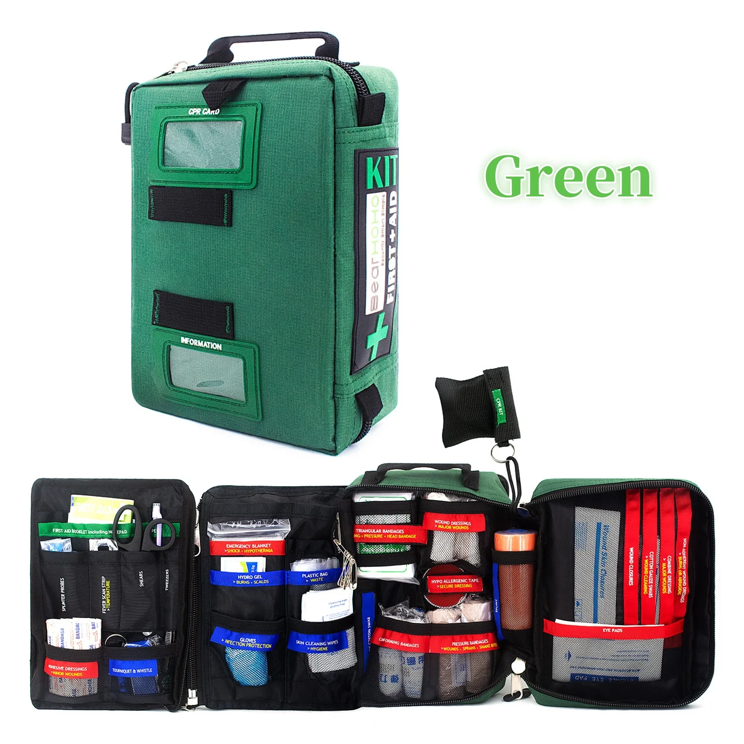 TJD 2024 IFAK Molle Pouch Survival Kit Outdoor Gear Emergency Kit Trauma Bag Survival First Aid Kit for Camping