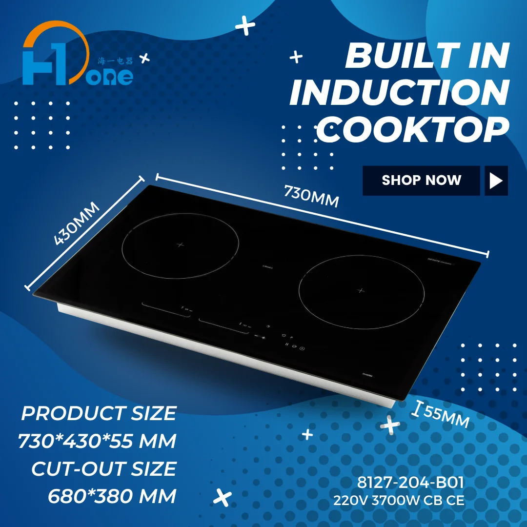 OEM/ODM Auto switch off built in 2 burner induction cooker