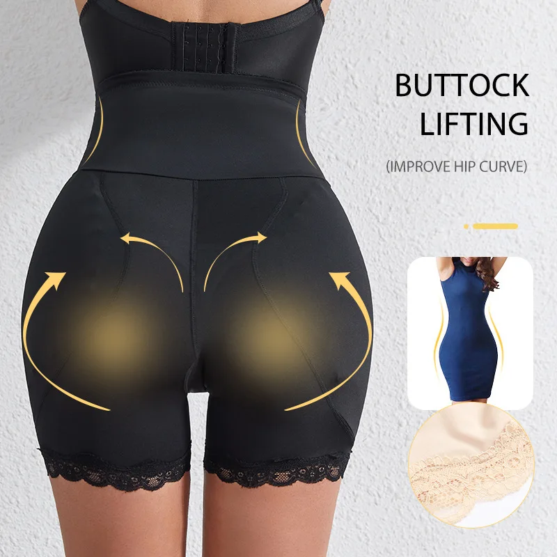 Plus Size High Waist Slimming Corset Hip Pads for Women Tummy Control Underwear Padded Butt Lifter Body Panties Shapewear Women