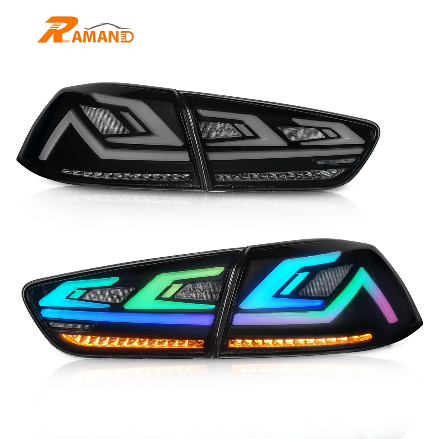 RAMAND Lancer-ex Phone App Control LED Colorful Taillight Driving Dynamic with Music for Mitsubishi Lancer ex Accessories