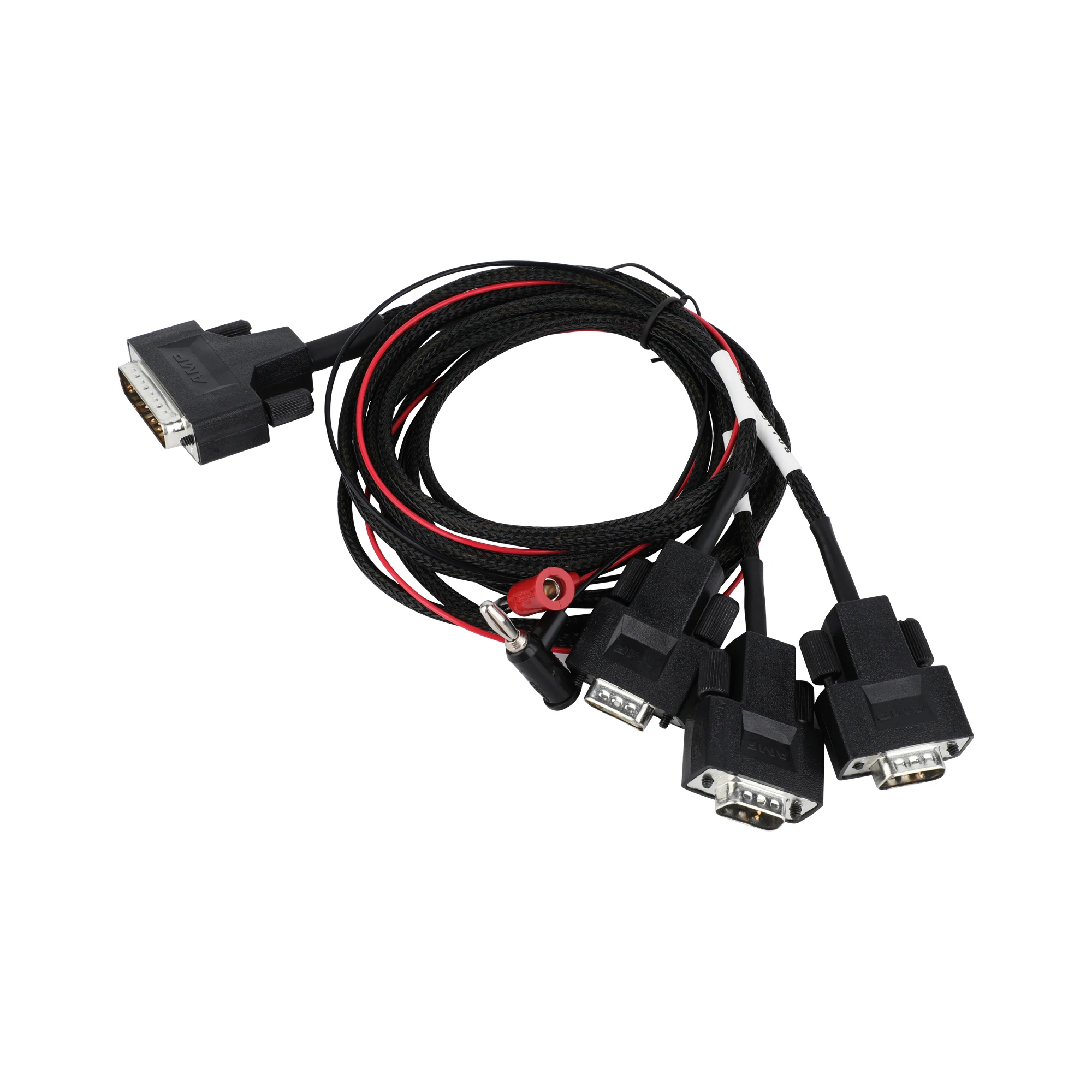 Factory Custom Black OBD2 OBDII OBD plug connector DB15Pin Y cable