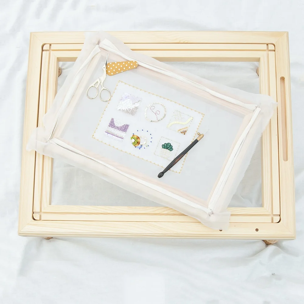 Wooden Embroidery Frame Stand 51.5*41.5 cm