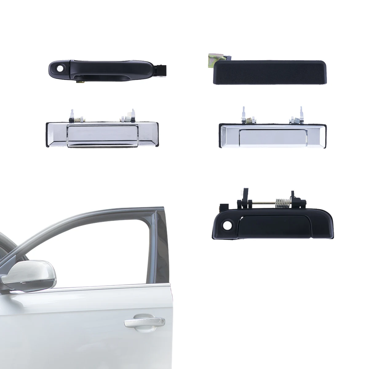 Car Exterior Door Handle 69211-12220-C2 Front W/ Keyhole Cover For Yaris Sedan, Hatchback 07-11
