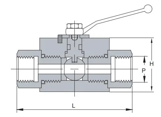 Инструмент Swagelok типа SS, клапаны BKH 6000 PSI, шаровое сиденье из нержавеющей стали 316/316L, инструмент, гидравлический шаровой клапан