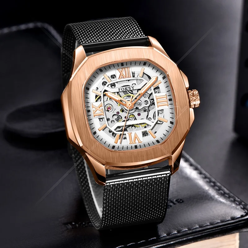 High Quality Wrist Watches Custom Luxury Automatic Skeleton Mechanical Hand Montre Watch For Man In Wristwatch