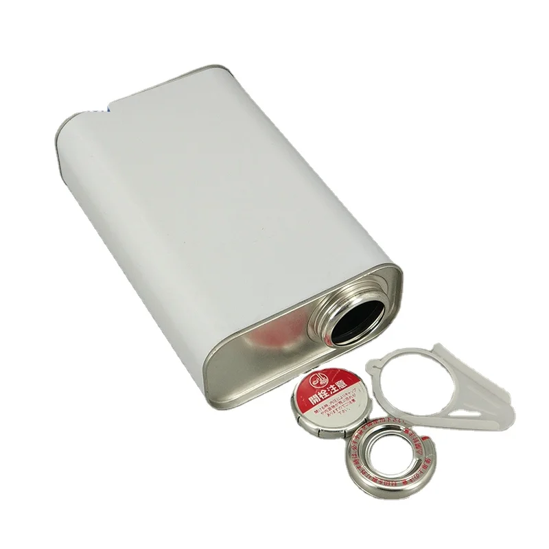 1L Rectangular Metal Tin canister for engine oil