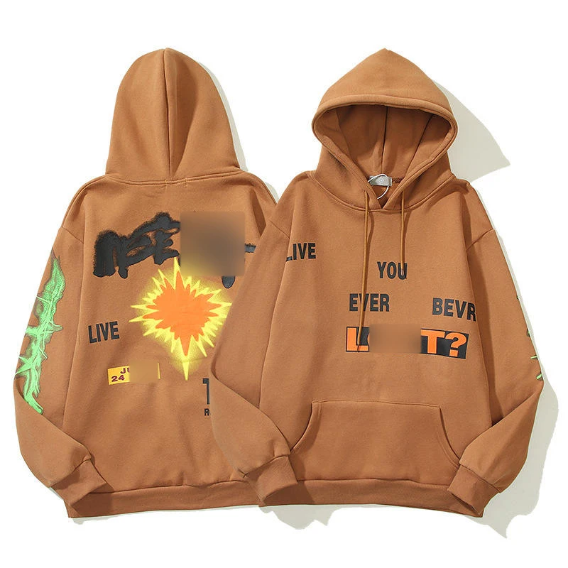 Hooded Fleece Hoodies Sweater 2022 New Arrival Hip Hop Rap Peripheral Leisure Autumn Winter for Men Women Pullover Unisex