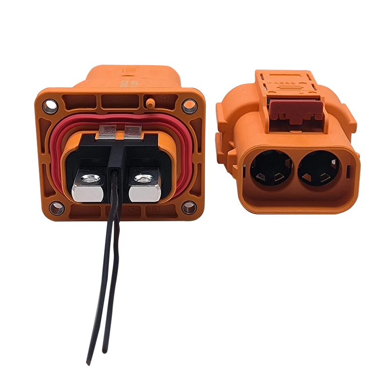 2 Pin 2Pin 3.6mm 50A Waterproof Amphenol HVIL Connector Plug and Socket for  EV Electrical Connectors Cars