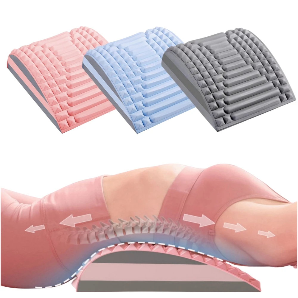 Shopify Winning Products 2024 Breathable Back Stretcher Pillow Posture Corrector Waist Massager Neck Lumbar Support