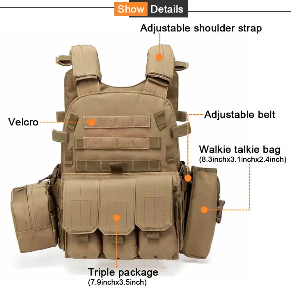  Wholesale China Custom Other Military gear army Supplies Air Soft Sport Durable plate carrier safety Tactical