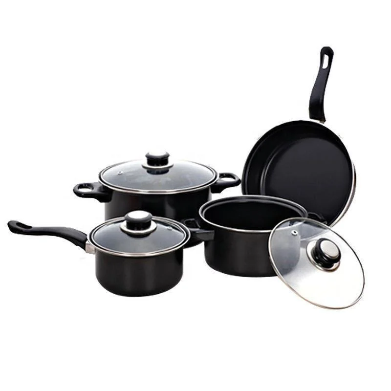 amazon hot selling 13-piece nonstick cookware sets kitchen ware non stick cookware set cooking pots sets nonstick cookware