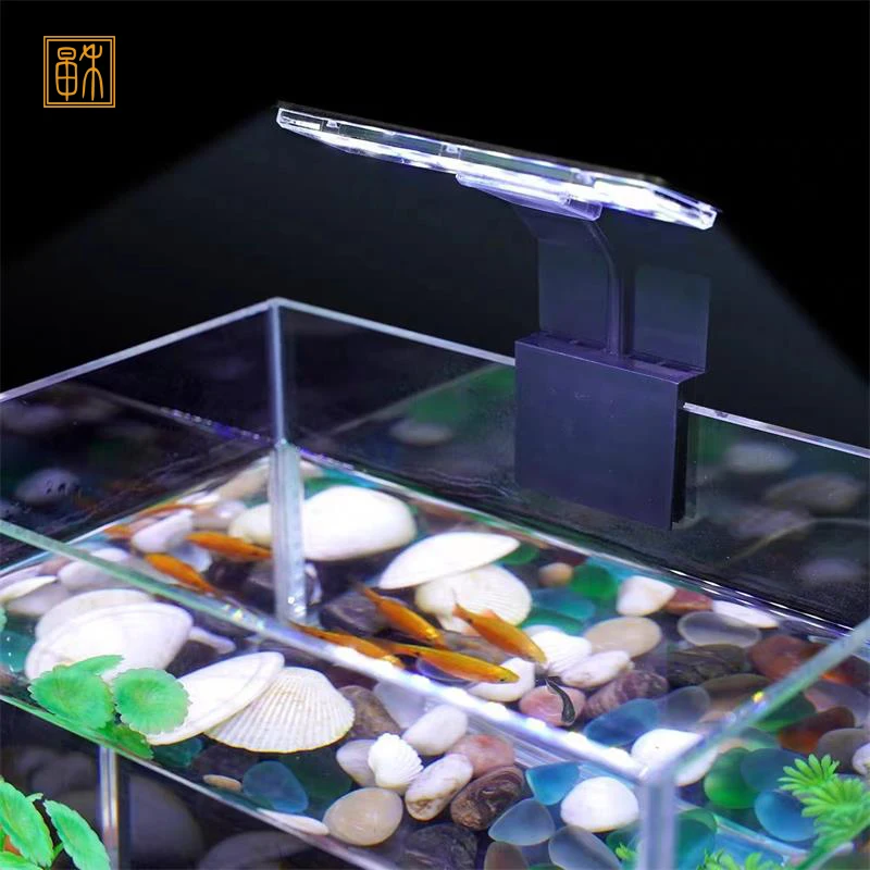Zaohetian 12CM 22CM 32CM led aquarium lamp desktop fish tank clip light fish tank aquatic plants lamp