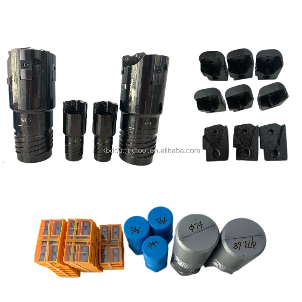Indexable Gun Drill Inserts for Nonferrous Metals Diamond Surface Finish External Chip Removal Deep Hole Drill for Steel