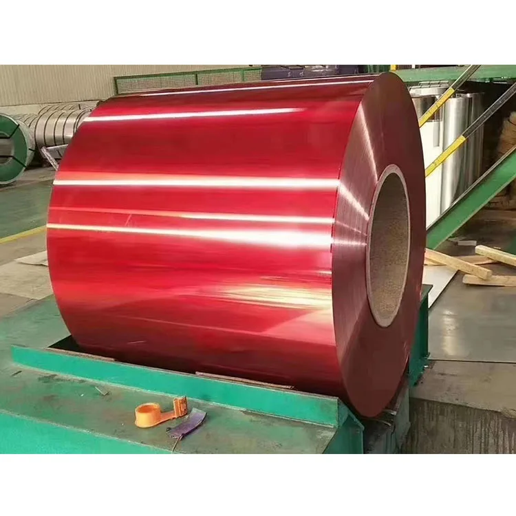 Red Blue RAL series Color Coated Steel Coil Sheet PPGI/PPGL metal sheet prepainted PE/PVDF/HDP