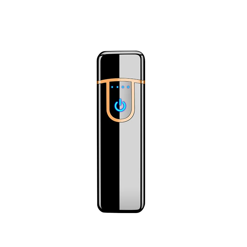 Portable fingerprint induction plasma mini usb Charged cigarette lighter