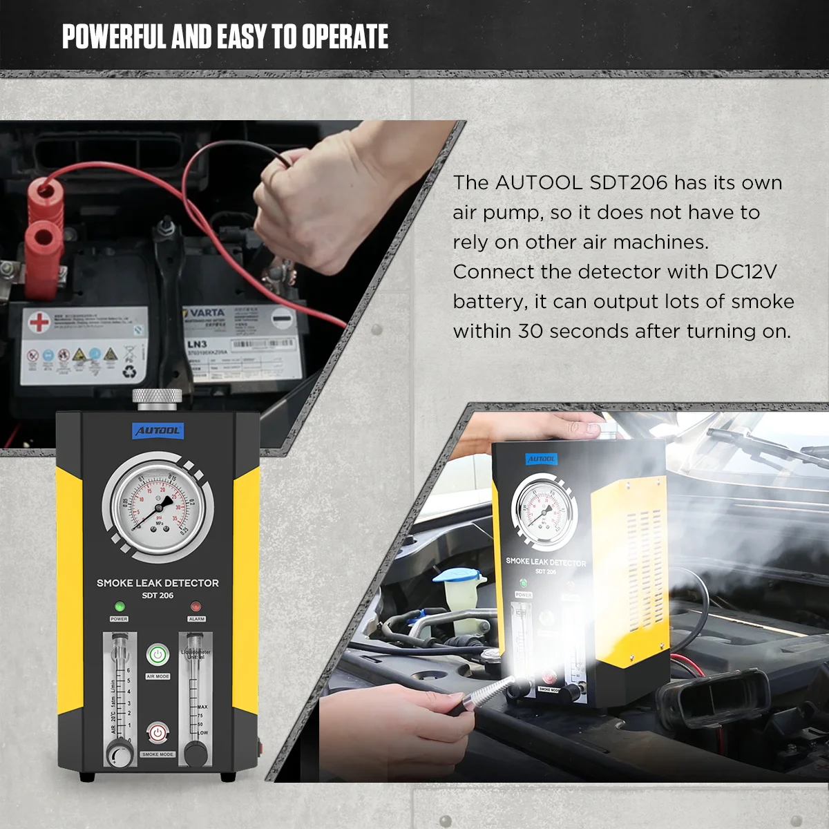 Autool Sdt-206 Auto Engine Leak Tester Leak Test Machine Stop Car Leak Oem,odm Custom Logo Manufacturer Oem / Odm Service