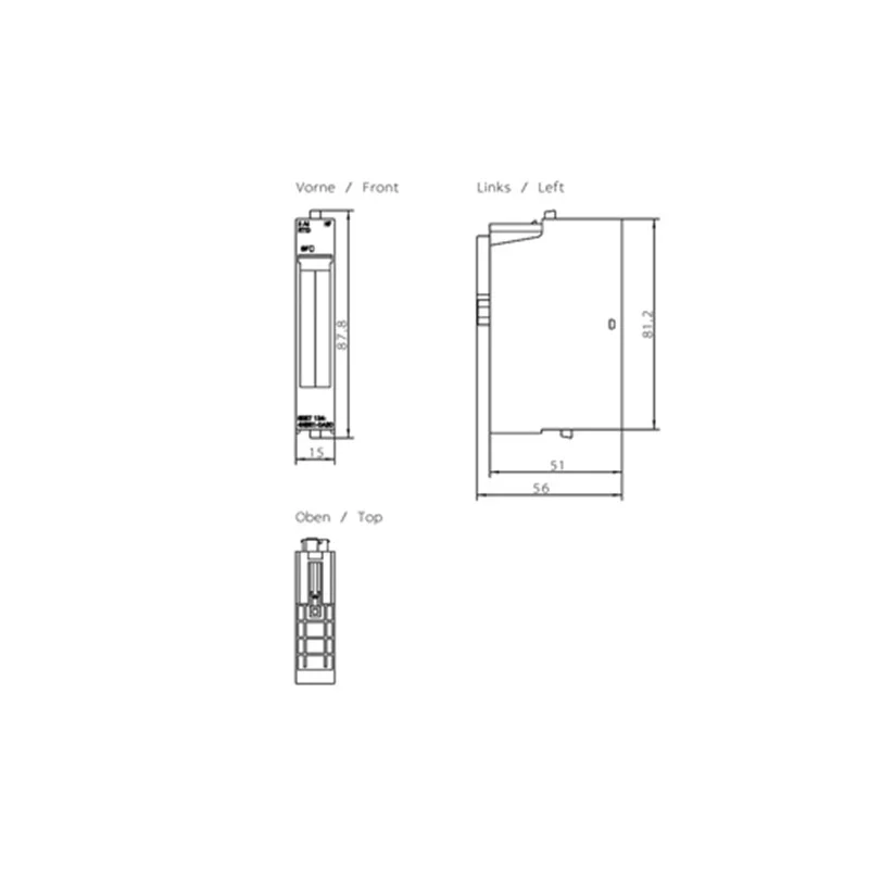 SIEMENS 6ES7134-4NB51-0AB0 PLC SIMATIC DP Electronics module ET 200S: 2AI RTD High Feature 15 mm width