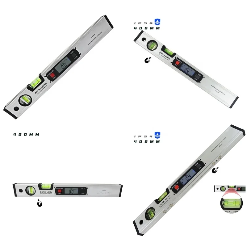 400mm 16inch Digital Level 360 Degree Range Angle Finder Spirit Level Protractor Upright 4 Magnets digital inclinometer
