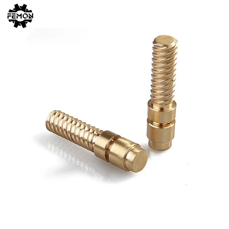 customized factory CNC machining for copper screw and nonstandard parts