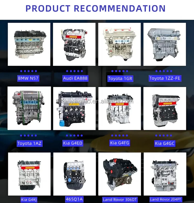 High Quality Hyundai Sonata 2015 2.4 Engine G4KK Hybrid Long Block Engine