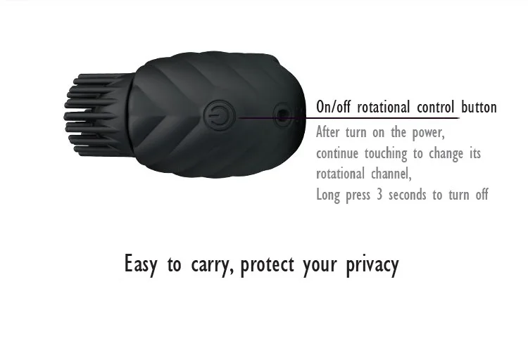 High quality silicone soft comfortable safe vibrating head rotation penis ring for men