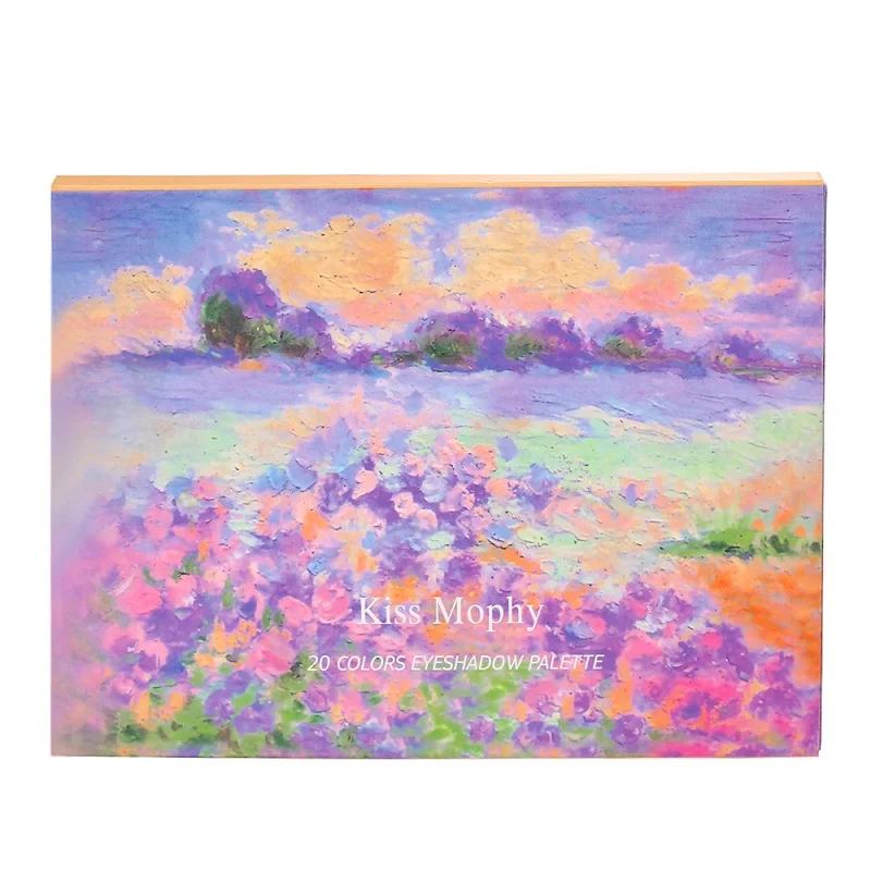 Custom High Quality 20Colors Makeup Eyeshadow Pigmented Oil Painting Scenery Eye Shadow Palette