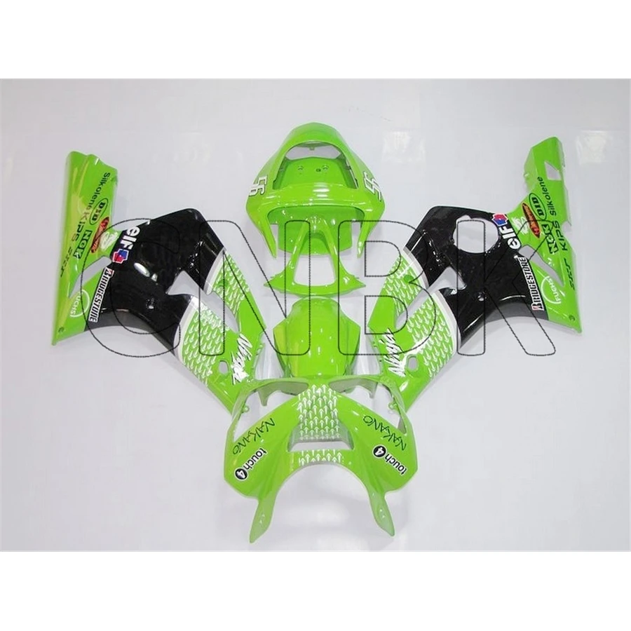 636 Zx-6r 2003 обтекатель Zx6r 03 синего цвета в виде дождевых капель Обтекатели для Kawasaki - 2004 полный