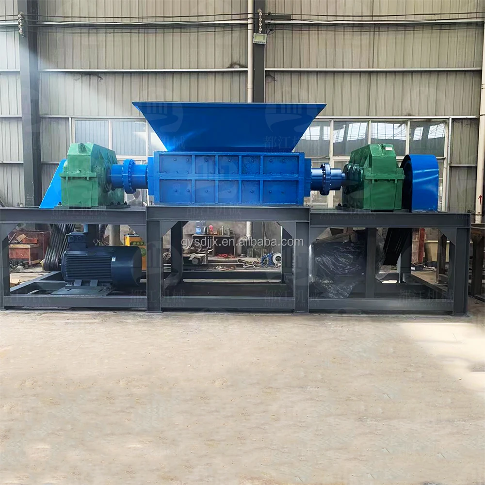 Hot Sell Industrial Heavy Duty Shredder Twin Shaft Shredder Steel Aluminum Iron Scrap Metal Shredder Machine