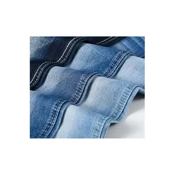 650 Cheap price cotton stretch rayon denim fabric stock lot available for sale garment buyer